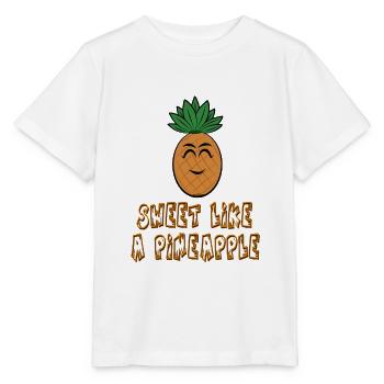 Pineapple Pineapple Sweet like a pineapple - Stanley/Stella MINI CREATOR Kids’ T-Shirt - white - Front - Maike (125cm)