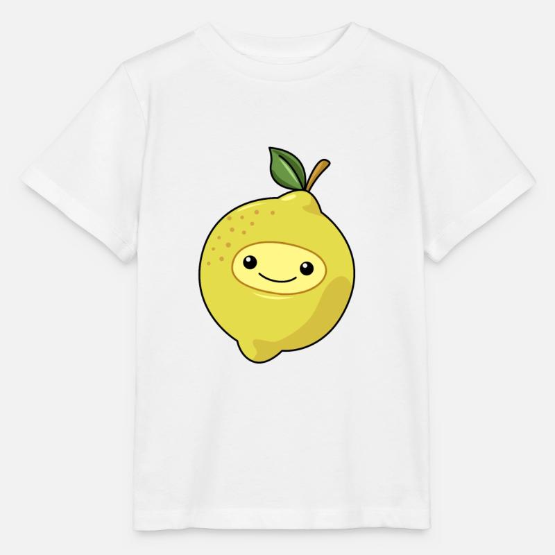 Comic Zitrone Lemone - Stanley/Stella Kinder T-Shirt MINI CREATOR  - Weiß