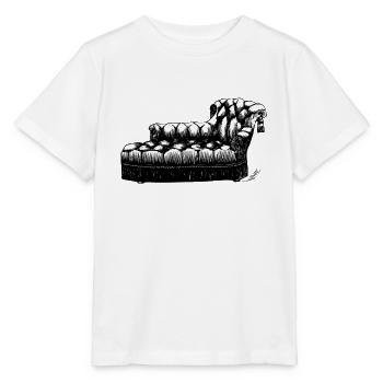 canapé canapé chaise chaise chaise table lamp lampe benc - T-shirt bio MINI CREATOR Stanley/Stella Enfant - blanc - Devant - Maike (125cm)