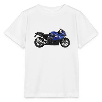 motorcycle - Stanley/Stella MINI CREATOR Kids’ T-Shirt - white - Front - Maike (125cm)