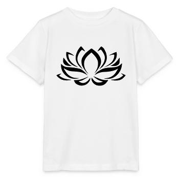 Lotus Blume Pflanze Exotisch Idee Geschenk Natur - Stanley/Stella MINI CREATOR Kids’ T-Shirt - white - Front - Maike (125cm)