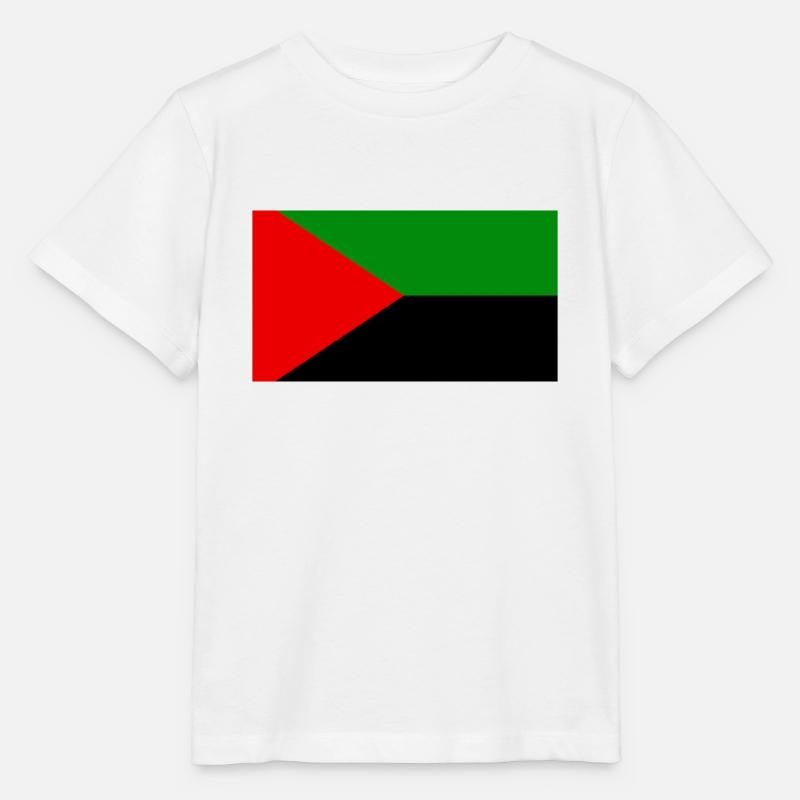 Drapeau Rouge Vert Noir Martinique - T-shirt bio MINI CREATOR Stanley/Stella Enfant - blanc