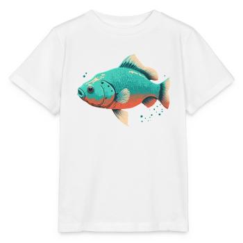 Poissons d’eau salée - T-shirt bio MINI CREATOR Stanley/Stella Enfant - blanc - Devant - Maike (125cm)
