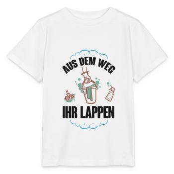 Aus dem Weg Ihr Lappen - Putzfrau, Reinigungskraft - Stanley/Stella Kinder T-Shirt MINI CREATOR  - Weiß - Vorne - Maike (125cm)