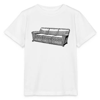 canapé canapé chaise chaise chaise table lamp lampe benc - T-shirt bio MINI CREATOR Stanley/Stella Enfant - blanc - Devant - Maike (125cm)
