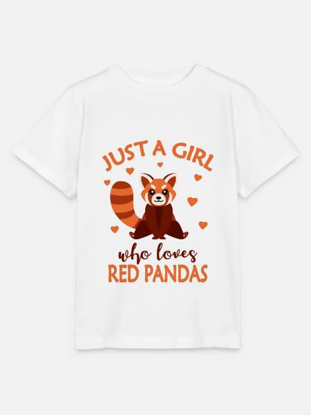 Roter Panda - Stanley/Stella Kinder T-Shirt MINI CREATOR  - Weiß