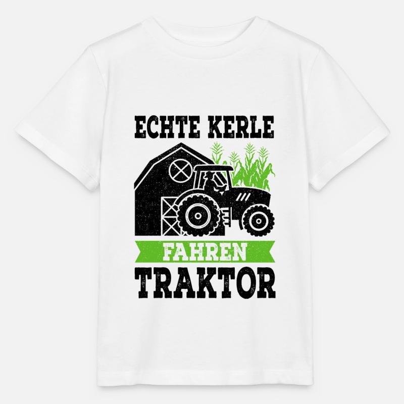 Traktor - Stanley/Stella Kinder T-Shirt MINI CREATOR  - Weiß