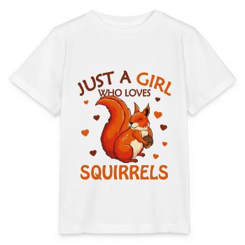 Eichhörnchen - Stanley/Stella Kinder T-Shirt MINI CREATOR  - Weiß - Vorne - Maike (125cm)