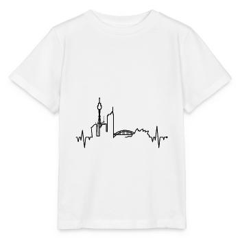 Sydney heartbeat - Stanley/Stella MINI CREATOR Kids’ T-Shirt - white - Front - Maike (125cm)