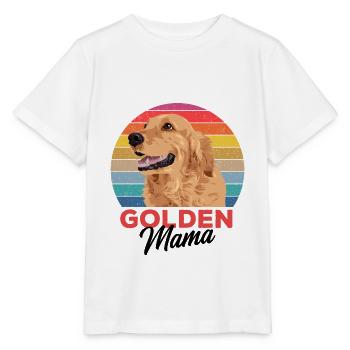 Golden retriever - Stanley/Stella MINI CREATOR Kids’ T-Shirt - white - Front - Maike (125cm)