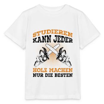 Holzfäller - Stanley/Stella Kinder T-Shirt MINI CREATOR  - Weiß - Vorne - Maike (125cm)