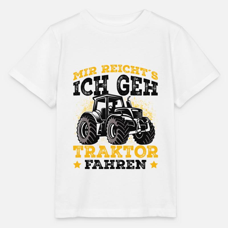 Traktor - Stanley/Stella Kinder T-Shirt MINI CREATOR  - Weiß