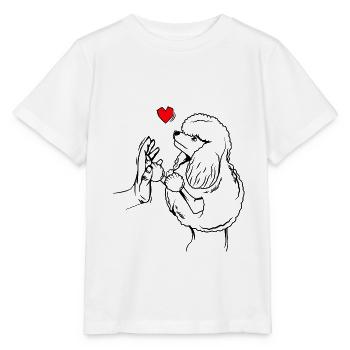 Pudel - Stanley/Stella Kinder T-Shirt MINI CREATOR  - Weiß - Vorne - Maike (125cm)