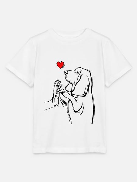 Basset Hound - Stanley/Stella Kinder T-Shirt MINI CREATOR - Weiß