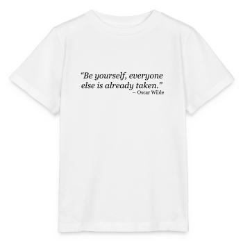 Be yourself - Stanley/Stella Kinder T-Shirt MINI CREATOR  - Weiß - Vorne - Maike (125cm)