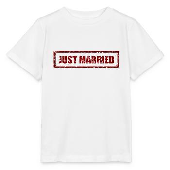 Just Married Married Married Married - Stanley/Stella MINI CREATOR Kids’ T-Shirt - white - Front - Maike (125cm)