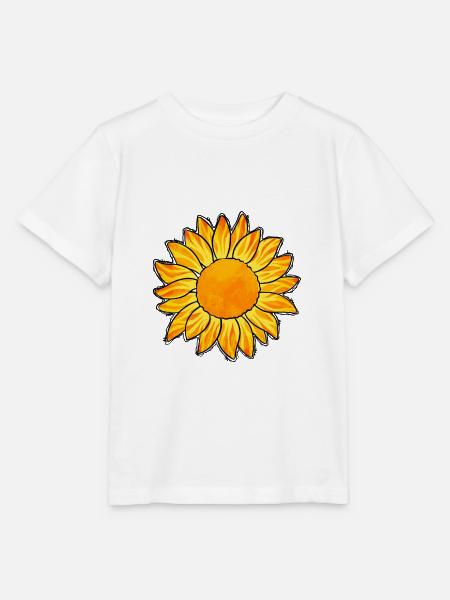 Sonnenblume - Stanley/Stella Kinder T-Shirt MINI CREATOR - Weiß