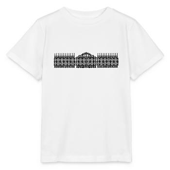 clôture fence bois métallique picked jardin 35 - T-shirt bio MINI CREATOR Stanley/Stella Enfant - blanc - Devant - Maike (125cm)
