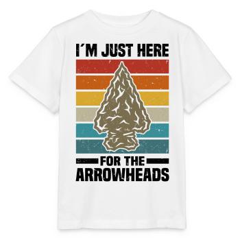 Arrowhead Hunting | Arrowheads Collector Gifts - Stanley/Stella MINI CREATOR Kids’ T-Shirt - white - Front - Maike (125cm)