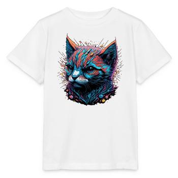Gloomy Cat's Eye - Stanley/Stella MINI CREATOR Kids’ T-Shirt - white - Front - Maike (125cm)