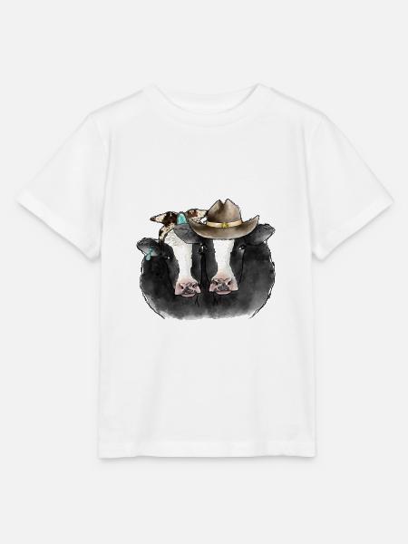 Valentines Kühe - Stanley/Stella Kinder T-Shirt MINI CREATOR  - Weiß