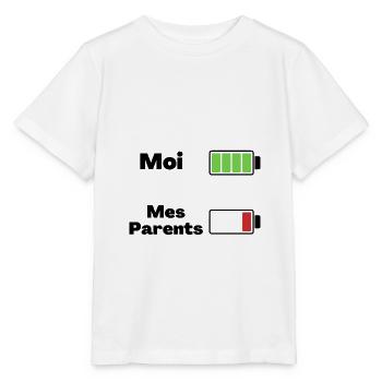 Moi et mes Parents Humour - T-shirt bio MINI CREATOR Stanley/Stella Enfant - blanc - Devant - Maike (125cm)