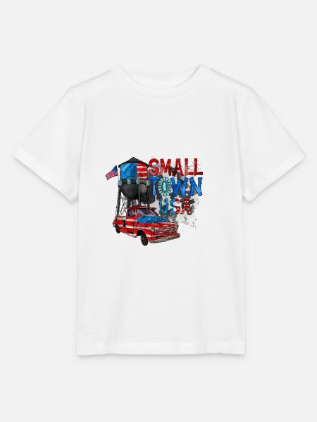 Kleinstadt Usa Amerika - Stanley/Stella Kinder T-Shirt MINI CREATOR  - Weiß