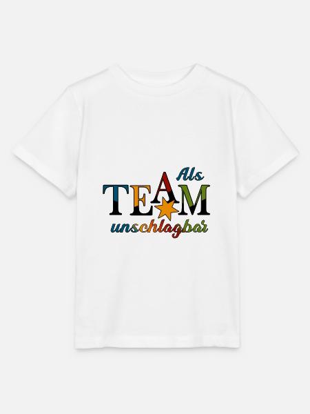 Als Team unschlagbar - Stanley/Stella Kinder T-Shirt MINI CREATOR  - Weiß