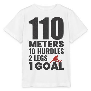 Hurdles Hurdling Hurdler Running Runner Athletes - Stanley/Stella MINI CREATOR Kids’ T-Shirt - white - Front - Maike (125cm)