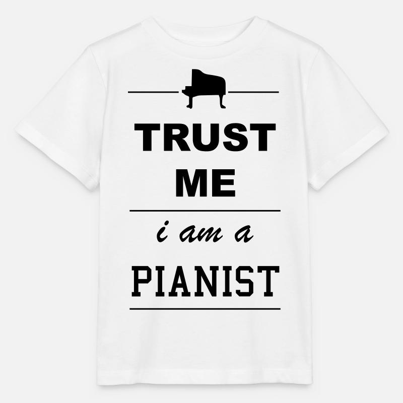 Trust me I'ma pianist 1c - Stanley/Stella MINI CREATOR Kids’ T-Shirt - white