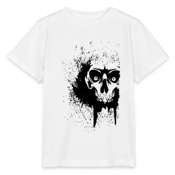 Schädel - Stanley/Stella Kinder T-Shirt MINI CREATOR  - Weiß - Vorne - Maike (125cm)