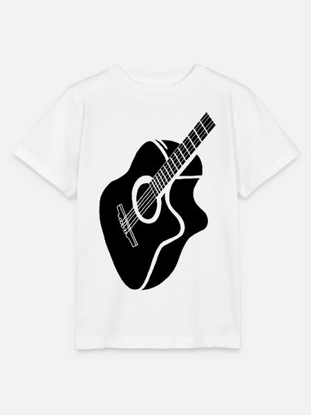 schwarze Gitarre - Stanley/Stella Kinder T-Shirt MINI CREATOR - Weiß