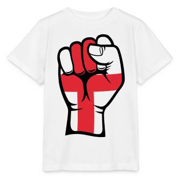 Nordischer Fist mit Dänemark Flagge - Stanley/Stella Kinder T-Shirt MINI CREATOR  - Weiß - Vorne - Maike (125cm)
