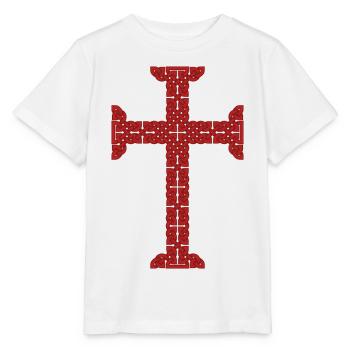 Croix du Templier - T-shirt bio MINI CREATOR Stanley/Stella Enfant - blanc - Devant - Maike (125cm)