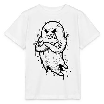 Halloween Geist - Stanley/Stella Kinder T-Shirt MINI CREATOR  - Weiß - Vorne - Maike (125cm)