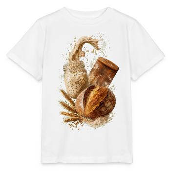 Handwerksbrot und rustikaler Sauerteig - Stanley/Stella Kinder T-Shirt MINI CREATOR  - Weiß - Vorne - Maike (125cm)