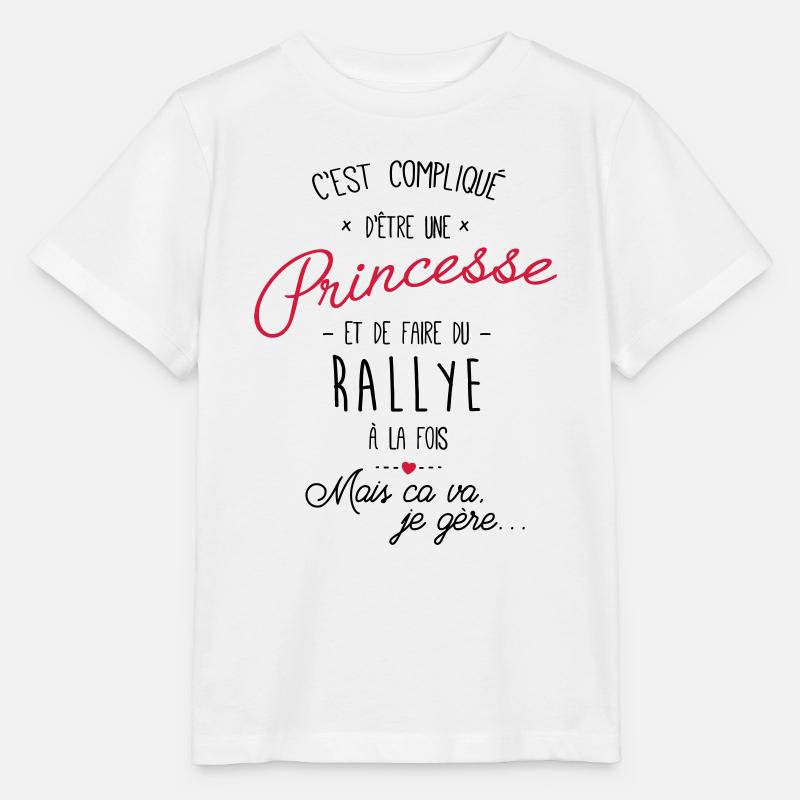 princesse et Rallye - T-shirt bio MINI CREATOR Stanley/Stella Enfant - blanc