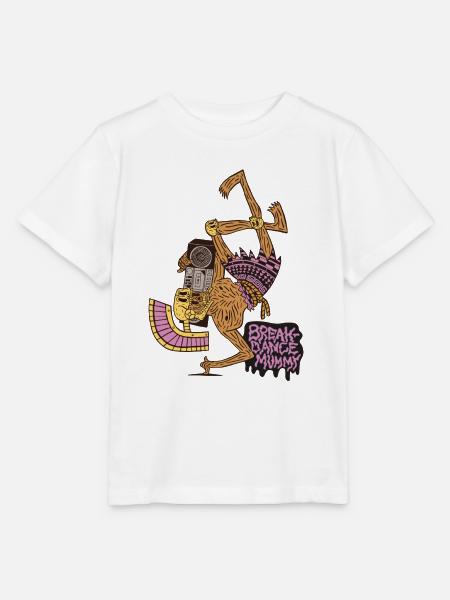 Breakdance Mummy - Stanley/Stella Kinder T-Shirt MINI CREATOR  - Weiß