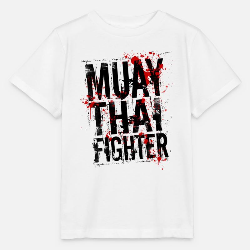 Muay Thai fighter - T-shirt bio MINI CREATOR Stanley/Stella Enfant - blanc