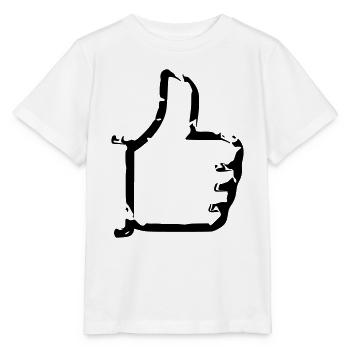 Comme - thumbs up - bande dessinée - T-shirt bio MINI CREATOR Stanley/Stella Enfant - blanc - Devant - Maike (125cm)