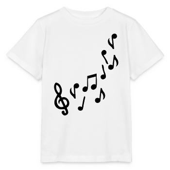 musiknote - Stanley/Stella Kinder T-Shirt MINI CREATOR  - Weiß - Vorne - Maike (125cm)