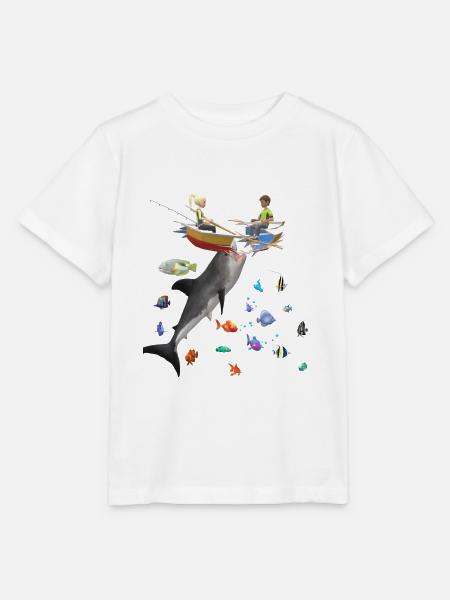 Kinder, Hai, Fische - Stanley/Stella Kinder T-Shirt MINI CREATOR  - Weiß