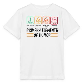 Primary Elements Of Humor - Stanley/Stella MINI CREATOR Kids’ T-Shirt - white - Front - Maike (125cm)