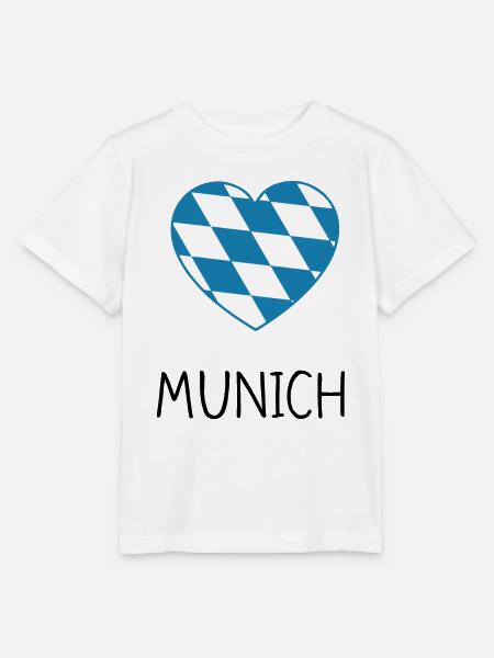 Munich Heart - Stanley/Stella Kinder T-Shirt MINI CREATOR - Weiß