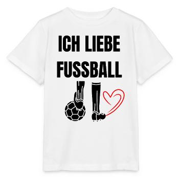 Ich liebe Fußball - Stanley/Stella Kinder T-Shirt MINI CREATOR  - Weiß - Vorne - Maike (125cm)