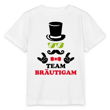 Team Groom - Stanley/Stella MINI CREATOR Kids’ T-Shirt - white - Front - Maike (125cm)