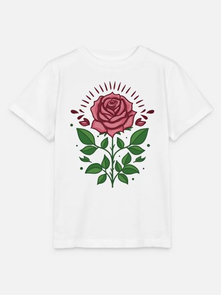 Rosenblüte - Stanley/Stella Kinder T-Shirt MINI CREATOR - Weiß