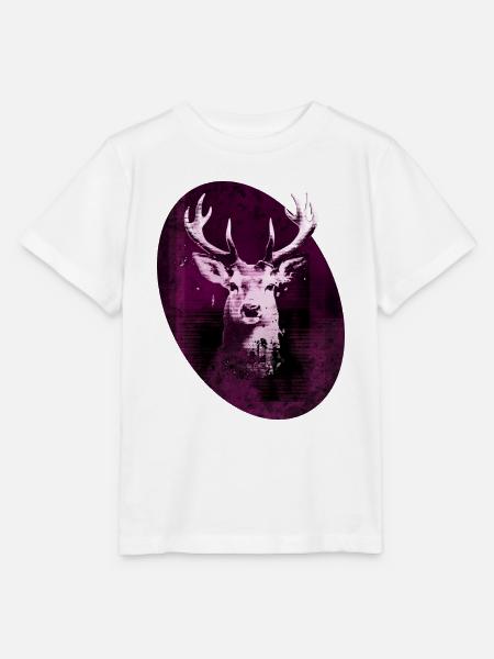 hirsch oval - Stanley/Stella Kinder T-Shirt MINI CREATOR - Weiß