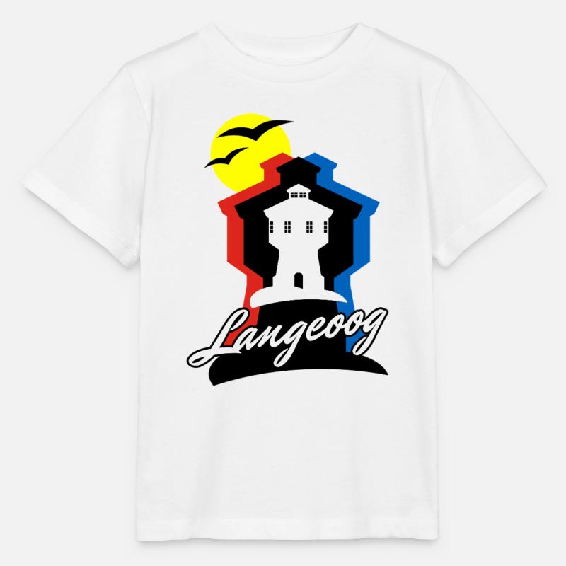 Langeoog Style mit Wasserturm - Stanley/Stella Kinder T-Shirt MINI CREATOR  - Weiß