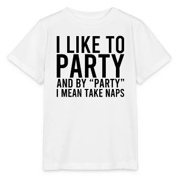 J’aime faire la fête - T-shirt bio MINI CREATOR Stanley/Stella Enfant - blanc - Devant - Maike (125cm)
